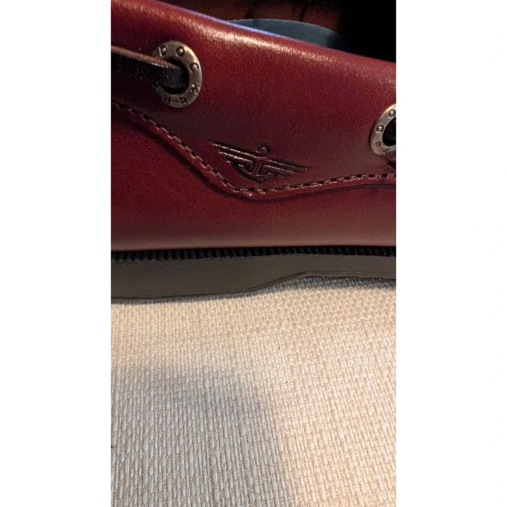 Dockers Castaway Leather Boat Lace Shoes Brown Size 9M Nautical Preppy